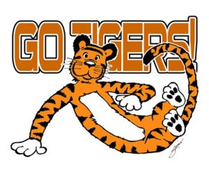 GO TIGERS School Mascot