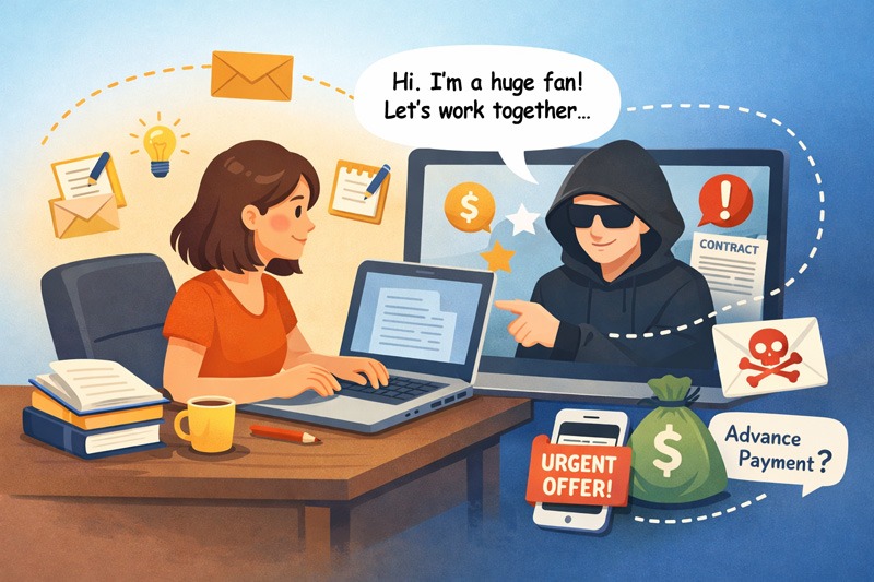 How authors can spot phone and email scams
